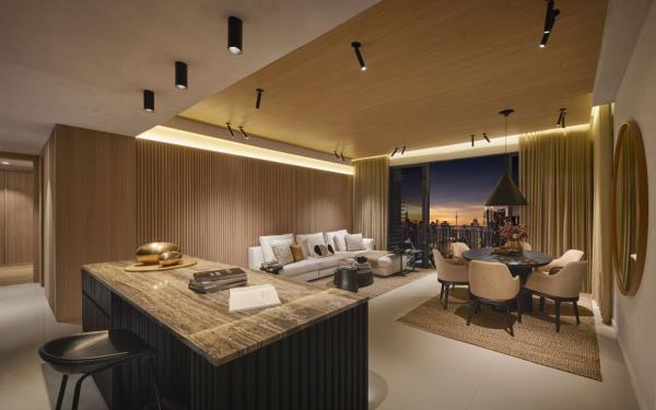 Enjoy wide living and dining space with the majestic KL cityscape view.