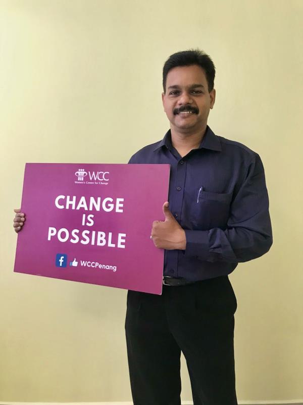 Kanapathy says that volunteering with such programmes 'transcends gender, race, and we can all help to end child sexual abuse'. Photo: Women's Centre for Change (Penang)