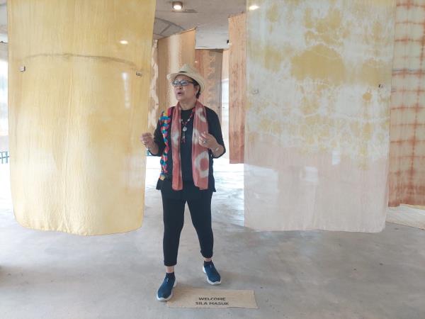 Syiborisyd, or better known as Syd, is presenting an installation that explores the possibilities of natural dye and how upcycling food scraps is integral to this art project. Photo: Daryl Goh/The Star