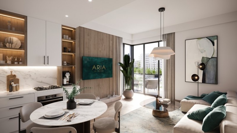 豪华 Aria Residence 小区的公寓